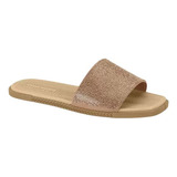 Chinelo Feminino Moleca Strass Slide 5494.106