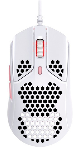 Mouse Gamer Hyperx Pulsefire Haste (blanco-rosa)