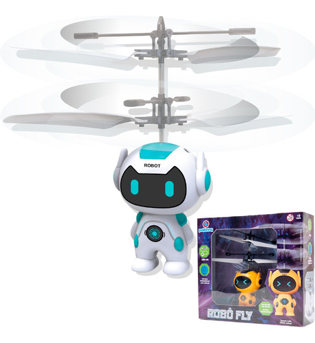 Robô Voador Brinquedo Infantil Voa De Verdade Mini Drone