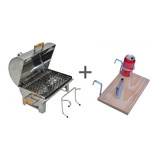 Churrasqueira Grande Barco Eliza Inox+ Mesa Para Corte