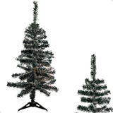 Árvore Pinheiro De Natal Luxo Verde Nevada 1,20 M 110 Galhos