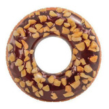 Bóia Inflável Redonda Donut Chocolate Piscina Intex #56262