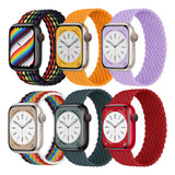 6 Pulseiras Elástico Para Apple Watch Iwatch Ultra Se 9 8 7