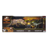 Jurassic World Dino Escape Rex Darius Velociraptor Mattel Cd