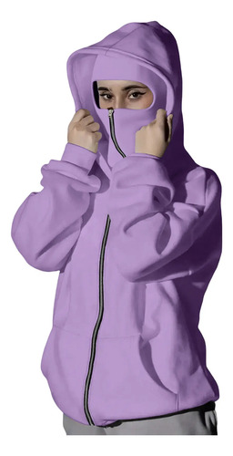 Chaqueta Con Capucha Y Cremallera Para Mujer, Double Leisure