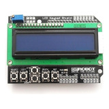 Display Lcd 16x2 Keypad Shield Esp8266 Esp32 Para Arduino Nf