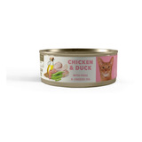 Comida Para Gato Amity Humeda Pollo Y Pato De 80gr Pack4un