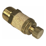 Silenciador Pneumático C/ Controle De Fluxo 1/4 Bsp Bronze