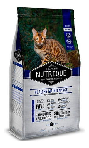 Alimento Nutrique Ultra Premium Healthy Maintenance Para Gato Adulto Sabor Mix En Bolsa De 7.5 kg