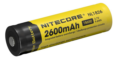 Bateria 18650 Nitecore Litio Recarcable 2600ma/h
