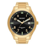 Relógio Masculino Orient Analógico Aço Dourado Mgss1181 P2kx