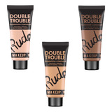 Kit Bases De Maquillaje Con Corrector X3 Rude Cosmetics