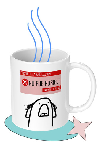 Taza Tazon Mug Meme Flork  Instalando Paciencia