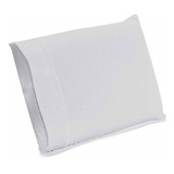 Fronha Avulsa Percal 400 Fios Toque De Seda 70x50cm Cor Branco Liso