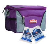 Bolso Térmico Lumilagro Lunchera Vianda 5lt+2 Gel Congelante