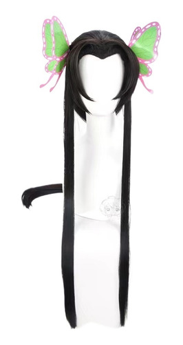 Demon Slayer Kanae Kocho Cosplay Peluca Pelo Largo 100cm