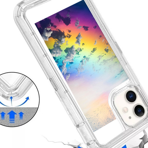 Funda Protector Uso Rudo Transparente  De Diseño Del Cielo,