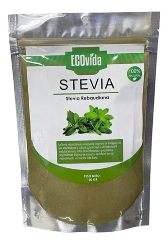 Stevia Natural En Polvo 100gr