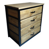 Cajonera 70x40x60 Ruedas Movil Reforzado 4 Cajones Hierro