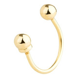 Piercing De Orelha Bolinha Ouro 18k - 750