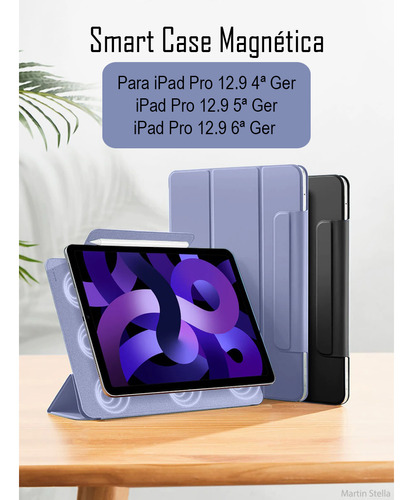 Capa Case P iPad Pro 12.9 4/5/6 Ger Proteção Anti Impacto