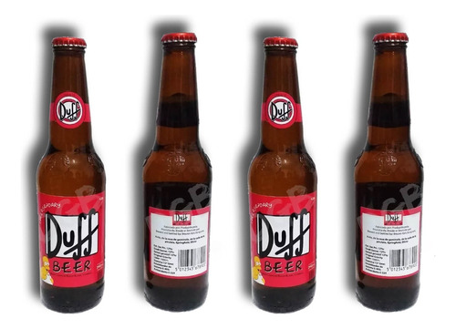 6 Cerveza Duff Personalizada Souvenir C/iman Heladera 