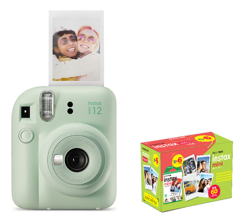 Câmera Instax Mini - Kit + Filme De 60 + Entrega Rápida