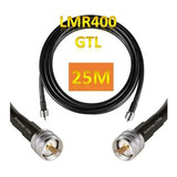 25 Metros Cable Coaxial Lmr400 Conectores Macho Pl259 50 Ohm