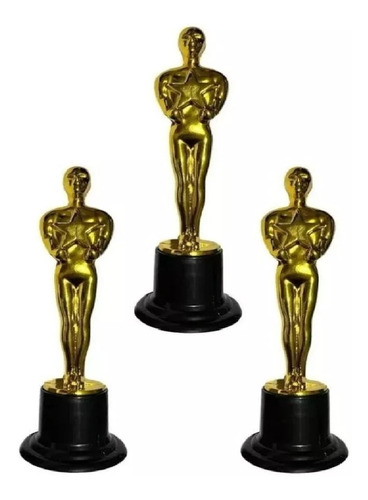 3 Oscar Estatuilla Premio Dorada Fiesta Batucada Trofeo