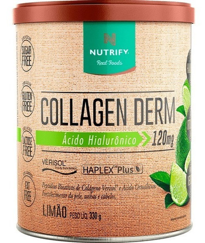 Collagen Derm Verisol Ácido Hialurônico 120mg 330g - Nutrify