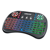 Mini Teclado Wireless Touchpad Sem Fio Iluminado Le-7716