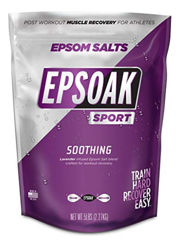 Sal De Baño Epsoak Sport Lavender Epsom Salt Para Atletas -