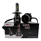 Kit Lâmpada 12v E 24v Super Led H4 6500k 3000 Lumens