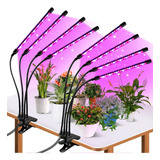 X2 Lámpara Led Crecimiento Plantas 4 Tubos Luz Ultravioleta