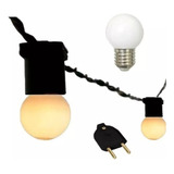 Varal De Luzes Led Gambiarra 20m + 20 Lampadas Led 3w Oferta