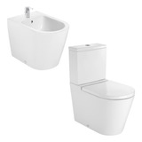 Roca Inspira Rimless Inodoro Largo + Deposito Dual + Bidet 1