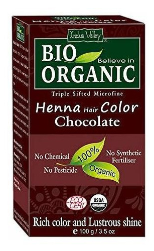 Henna Para Cabello - Indus Valley Chocolate Henna Color De C
