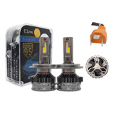 Kit 2 Foco Led H4 Hid Csp Led Nitrogeno Cambus 85 W Luz A/b