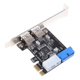 Tarjeta Adaptadora Pci E Usb 3.0 De 2 Puertos Pci-express 1x