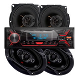 Stereo Bt Mp3 Xline 720s + Parlantes Jbl Flex 5 + 6x9 Flex