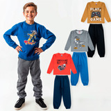 Kit 4 Agasalhos Conjunto Moletom Infantil Masculino Inverno