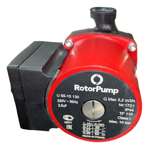 Bomba Circuladora De Calefacción Rotor Pump U55-15 130 80w