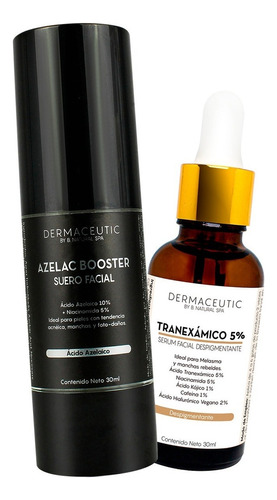 Kit Booster Azelaico 10% + Tranexámico 5% Melasma Manchas Tipo De Piel Piel Pigmentada