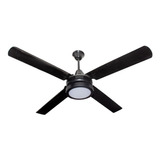 Ventilador De Techo Blumt Negro Con 4 Palas De Metal, 120 Cm De Diámetro 220 V