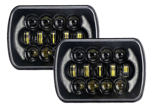 Faros Led Para Automóviles, 2 Unidades, 7 Pulgadas, Wrangler