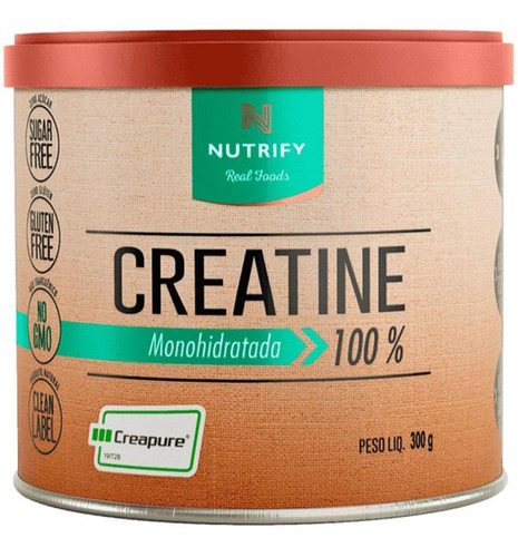 Creatina Creapure Importada 100% Monohidratada 300g Nutrify