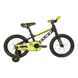 Bicicleta Para Niños Rin 16 Cliff Lizard Negro/amarillo