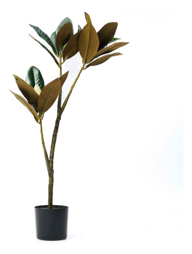 Planta Artificial Interior Decoración Magnolia 80cm