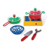 Petit Gourmet N103 Juego Set Cocina Ollas Cubiertos Panera 