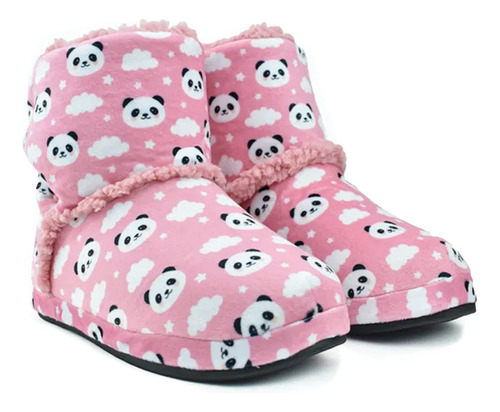 Pantufa Botinha Infantil Feminina Ferpa Panda